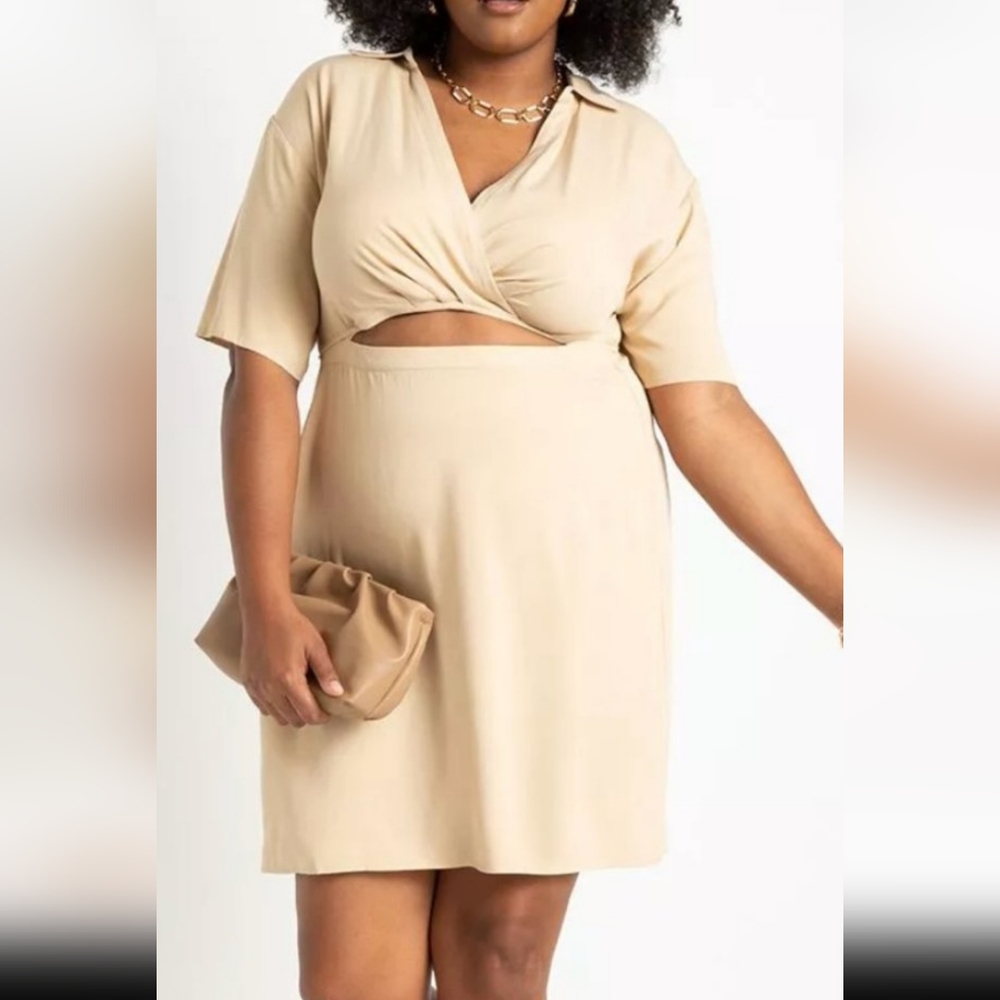 NWT Eloquii Mini Dress w/ Cutout Detail